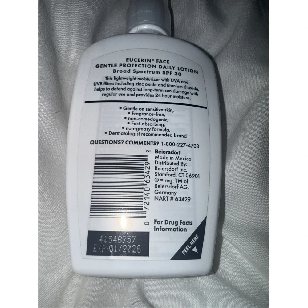 Eucerin Daily Protection Face Lotion SPF 30, 4oz - New Old Stock